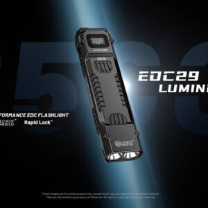 Led baterijska lampa Nitecore EDC29 sa 6500 lumena i dometom svetla do 400 metara.