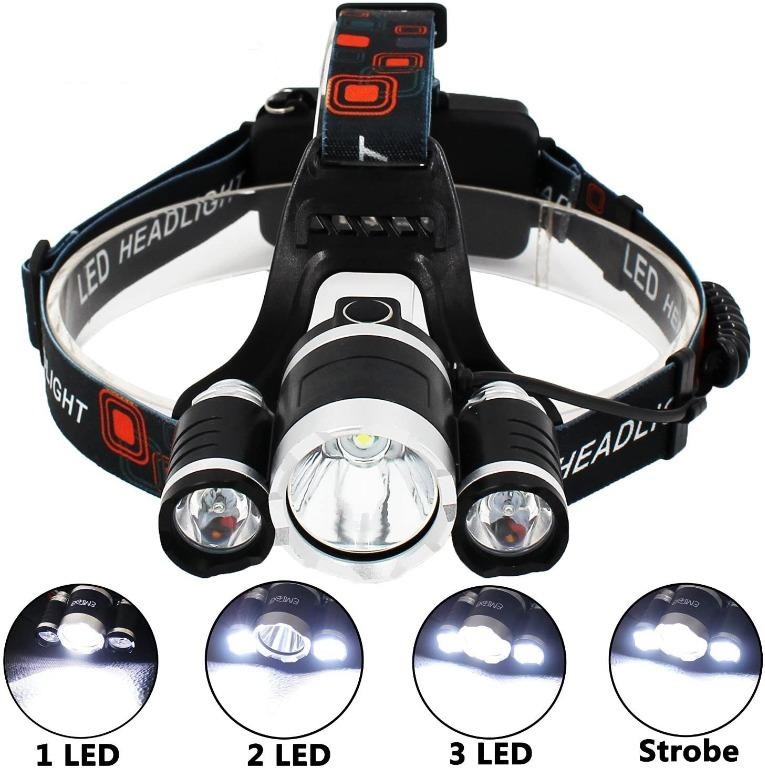 Naglavna led lampa 3x XML T6 Naglavna led lampa