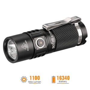 Led baterijska EDC lampa Sofirn SC21 PRO, 1100 lm, 131 m., set sa punjivom Sofirn 16340 baterijom kapaciteta 800mAh i punjačem.